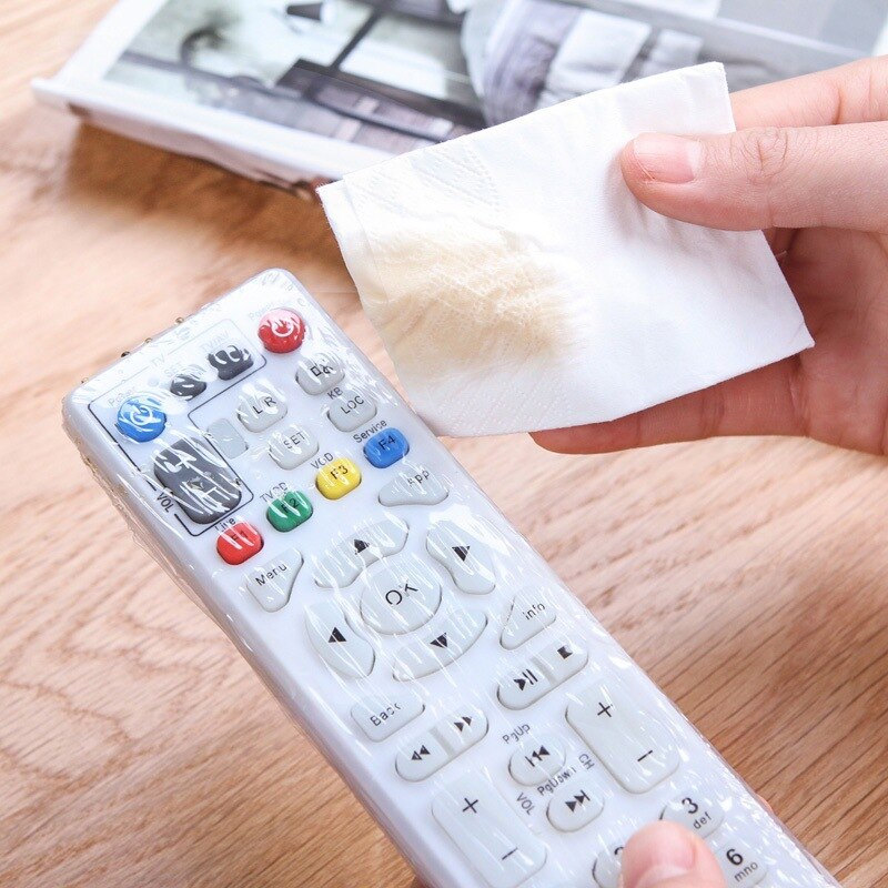 25Pcs Waterproof Heat Shrink Film Clear Video TV Air Condition Remote Control Protector Cover Home Case For Remote Control