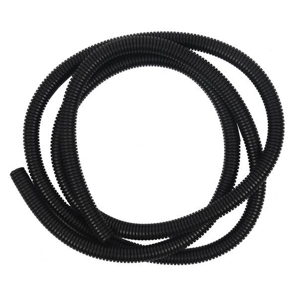 16mm OD Black Plastic Flexible Corrugated Bellow Cable Conduit Tube 2M