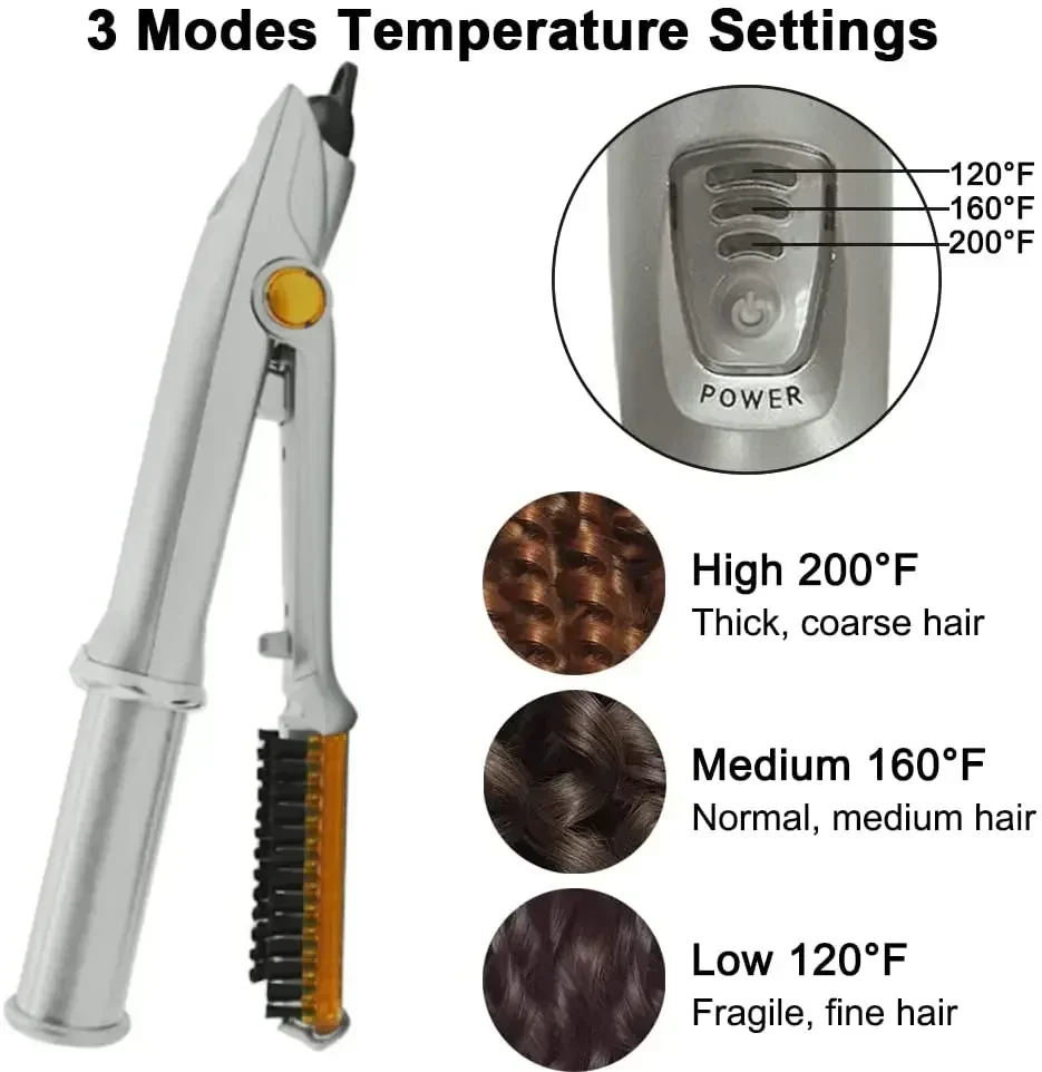 Hairs Curler Straighter Rotating Hair Brush Curler Styler Hair Styling Tools Curling Iron Straighting Brush 2 In 1
