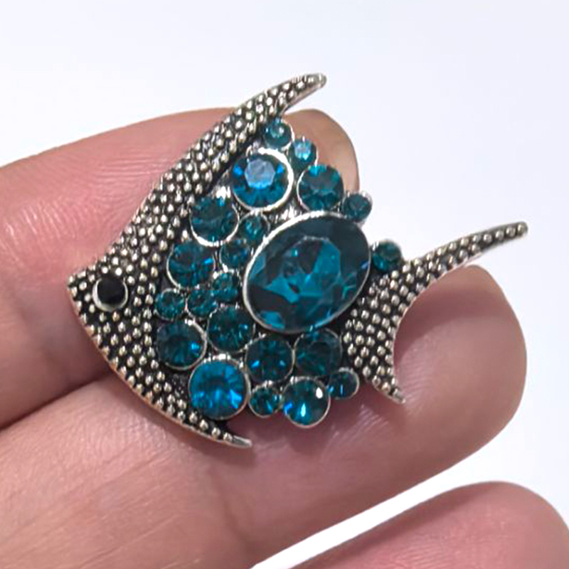 Blauw Stijl Fish Zeester Mermaid Conch Dolfijn 18Mm Snap Knoppen Fit Diy 18Mm Snap Armband Snap Sieraden Kerst: Black Zinc Plated