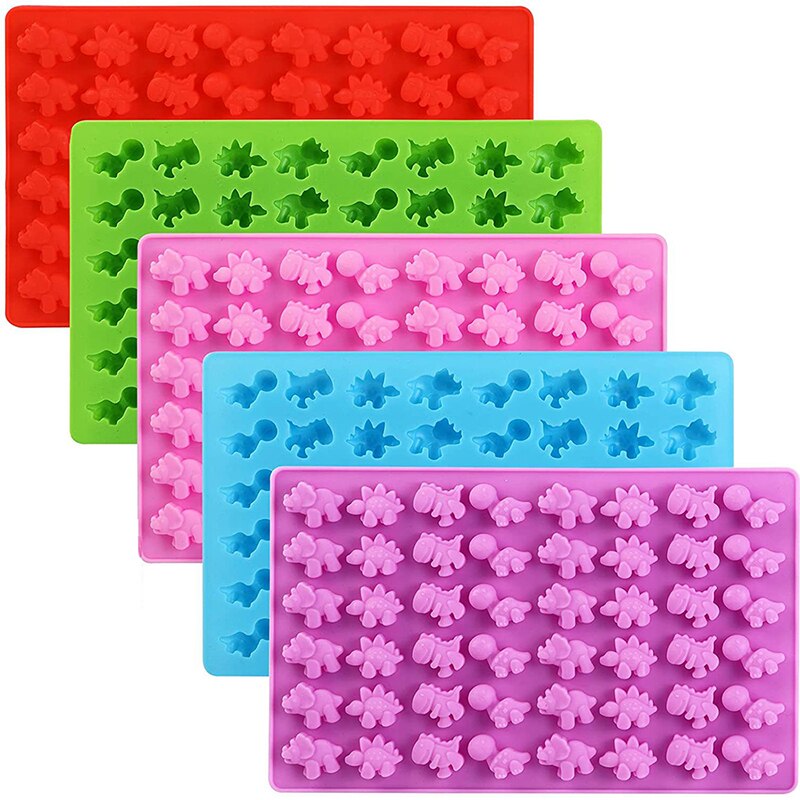 48er kleiner Dinosaurier, Silikon-Kuchenform, Schokoladenform, Einsatz, Kerze, Flip, Zucker, Tropf, Keksform, Küchen-Backwerkzeug