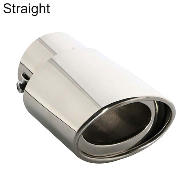 Car Accessory 62mm Exhaust Pipe Exhaust Muffler Pipe Black Replacement 304 Stainless Steel Exhaust Pipe For Universal Car Parts