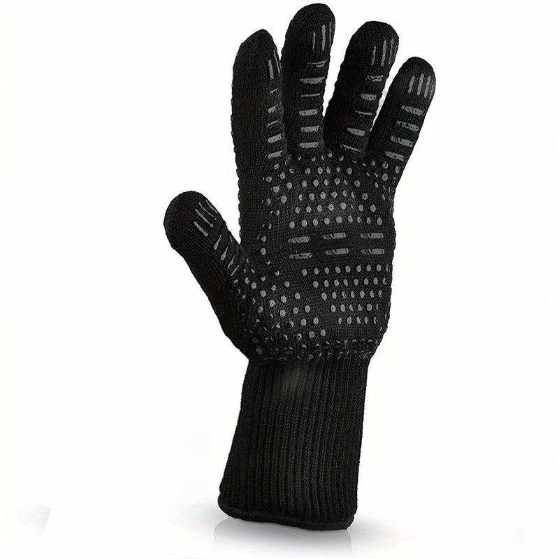1/2 Stück hochtemperaturbeständige Grillhandschuhe, feuerfeste Ofenhandschuhe 500 800 ℃ Wärmeisolierende Mikrowellenhandschuhe zum Grillen: verrotten
