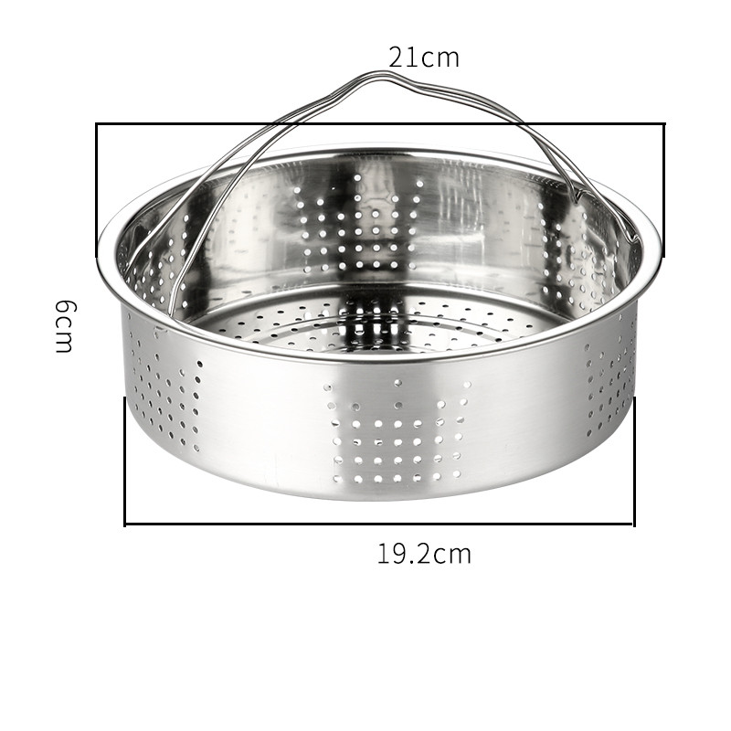 Cuiseur vapeur vapeur à double oreille épais, en acier inoxydable 304, multicouches, outils de cuisine: 21cm small hole
