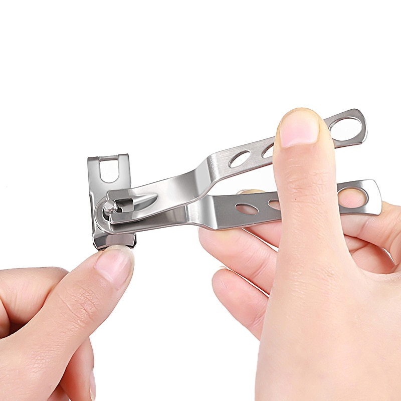 1 Pcs Draaibaar Rvs Nagelknipper Professionele Nail Tip Clipper Manicure Trimmer Cutter Teen Nagelknipper Pedicure