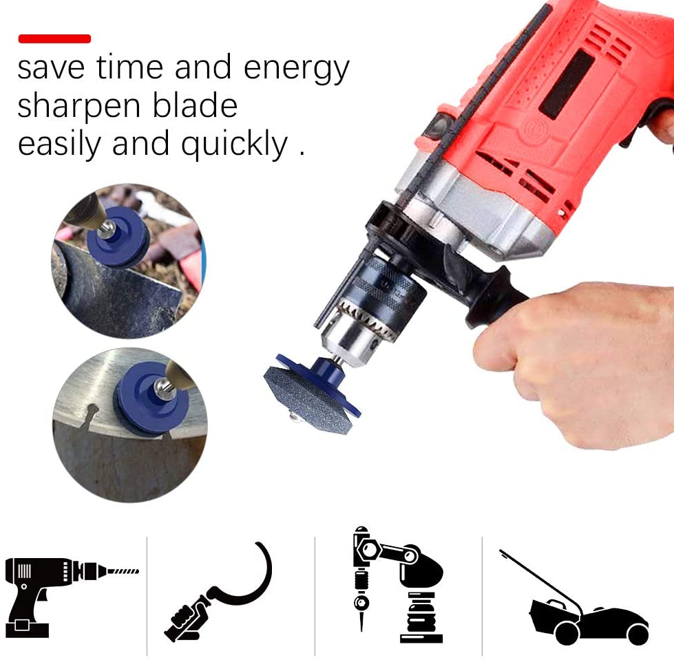 50mm Rasenmäihr Spitzer Rasenmäihr Klinge Spitzer Universal- Schleifen Dreh Bohrer schneiden Messer Schärfen Stein Werkzeuge Garten