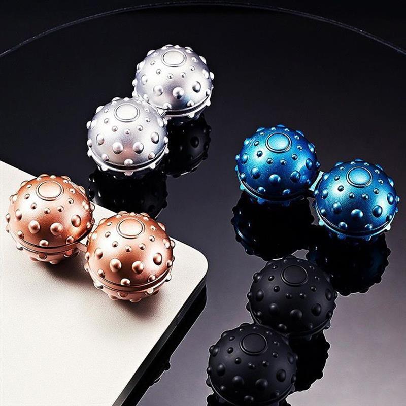 Bolas Mágicas de metal antiestrés para niños y adultos, juguetes educativos sensoriales de descompresión, bolas de masaje creativas con bolsa