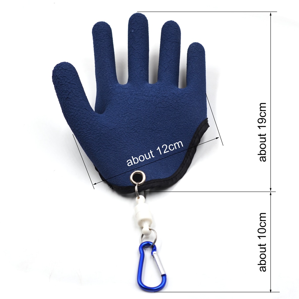 Guantes de pesca MNFT 1 Uds., guantes de látex resistentes al deslizamiento, a mano izquierda/derecha