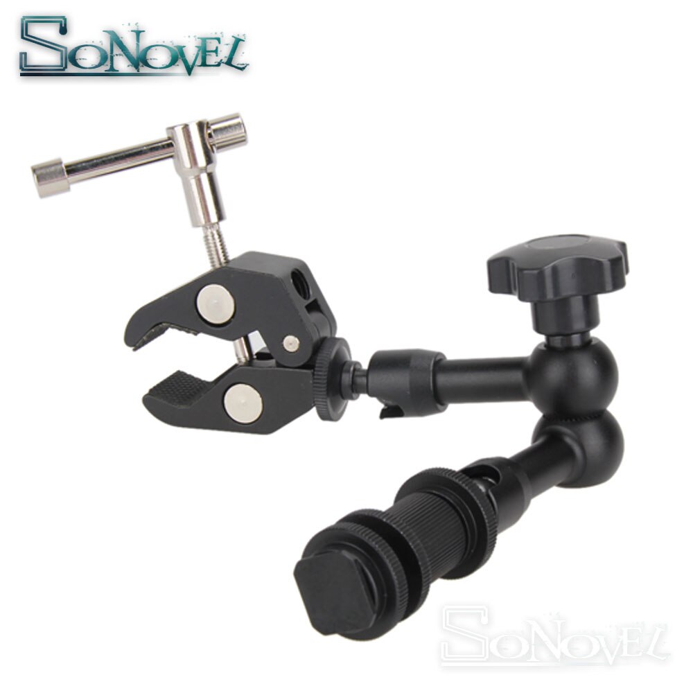 7inch 11inch Adjustable Friction Articulating Magic Arm + Super Clamp For DSLR LCD Monitor LED video Light Camera Accessories: Kit 5
