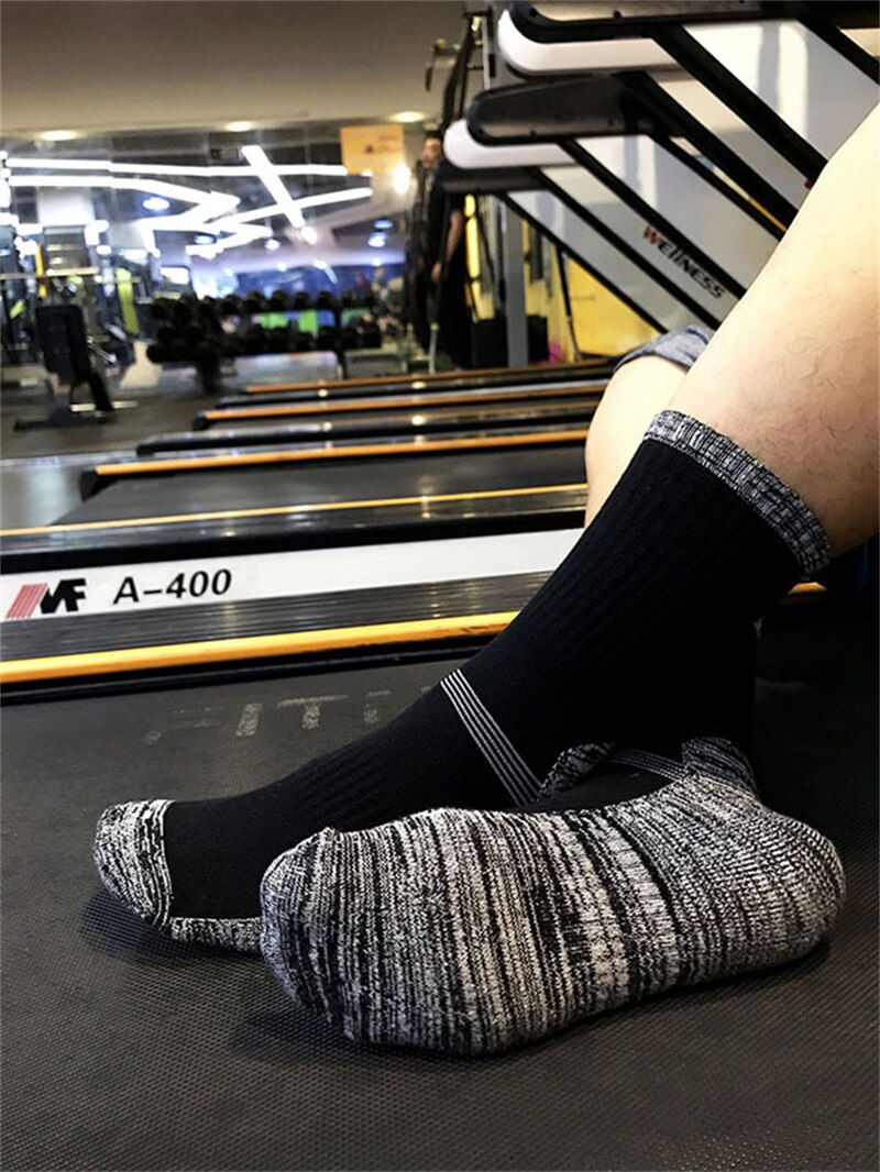 2 Paare Socken Nahtlose Thermische Verdicken draussen Sport Socken Fahrrad Schuhe Wolle Haufen Männer Schlafen Socken Für Männer EU 39-44 Meias