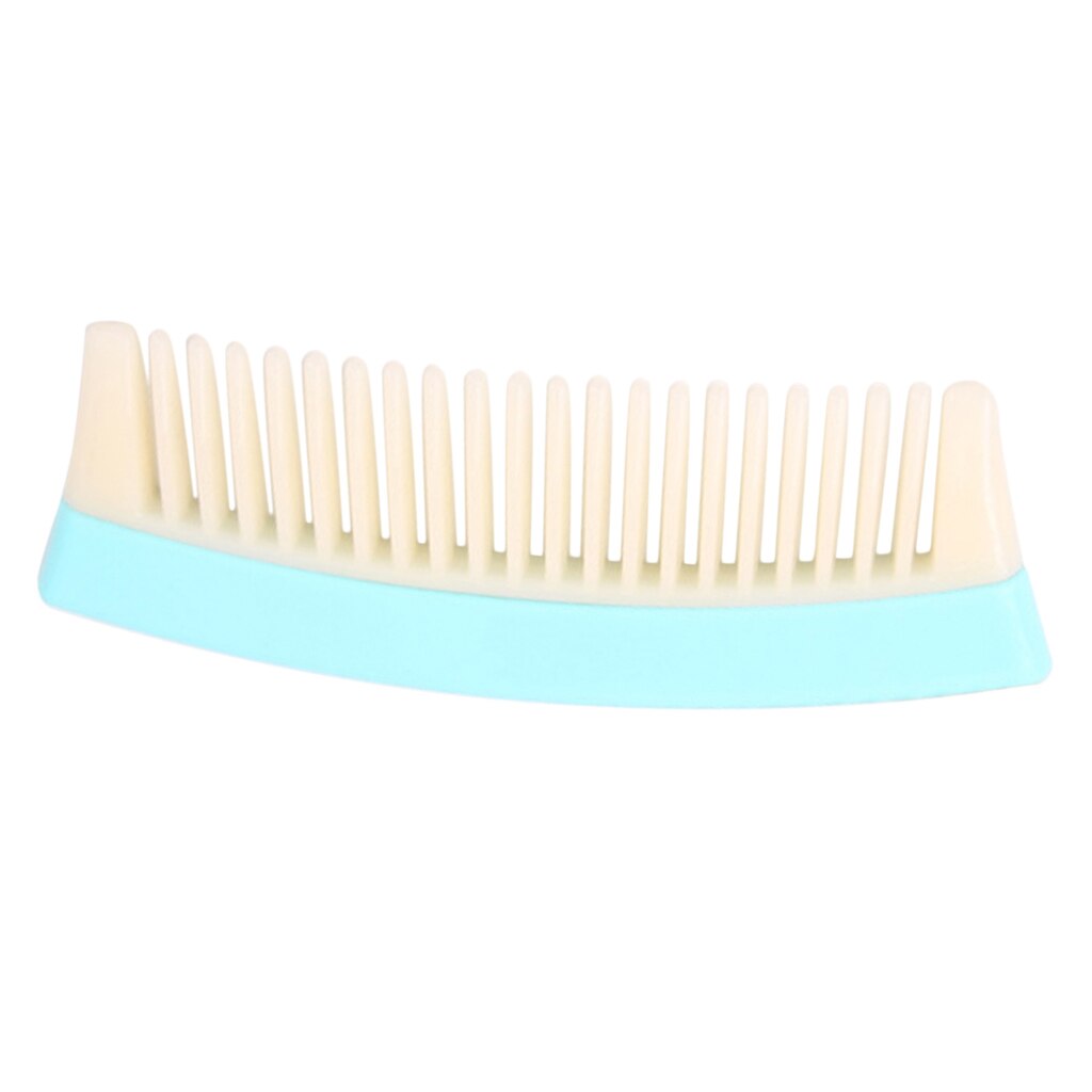 Peine Dientes anchos para desenredar el cabello peine antiestático para masaje del cuero cabelludo peine para cabello grueso rizado, 5,8'': Light Blue