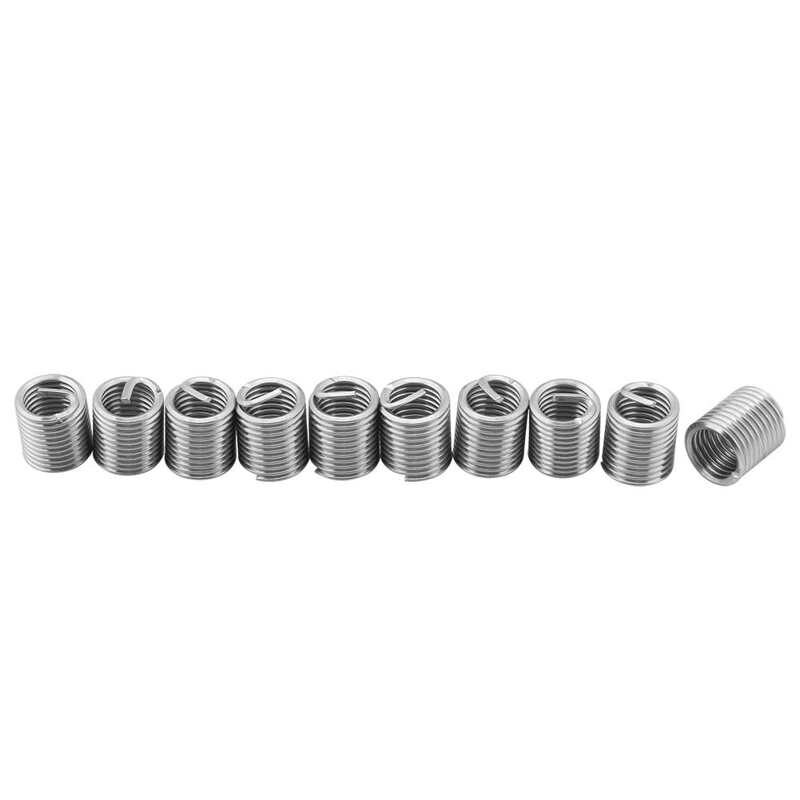 Threaded Insert 60pcs Stainless Steel Thread Repair Kit M3 M4 M5 M6 M8 M10 M12 Fasteners For Woodworking