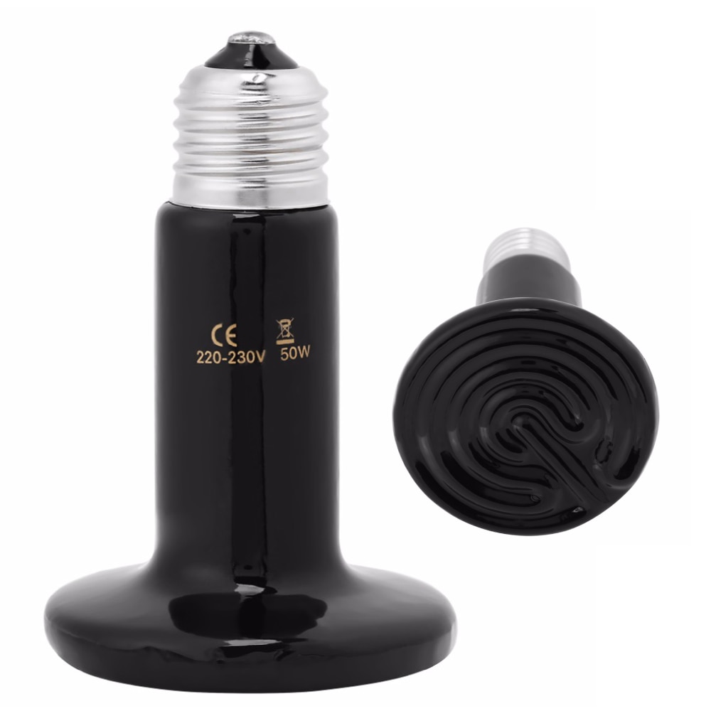 Tartarughe Rettile Lampada di Riscaldamento A Raggi Infrarossi Riscaldatore di Ceramica Anfibi Lucertole Chioccia Lampadina Riscaldata E27 50W 60W 75W 100W 150W