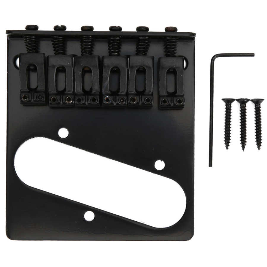 Guitar Electric Guitar 6‑String 6ST String Fixed Metal for TL Electric Guitar Accessory Best: Black