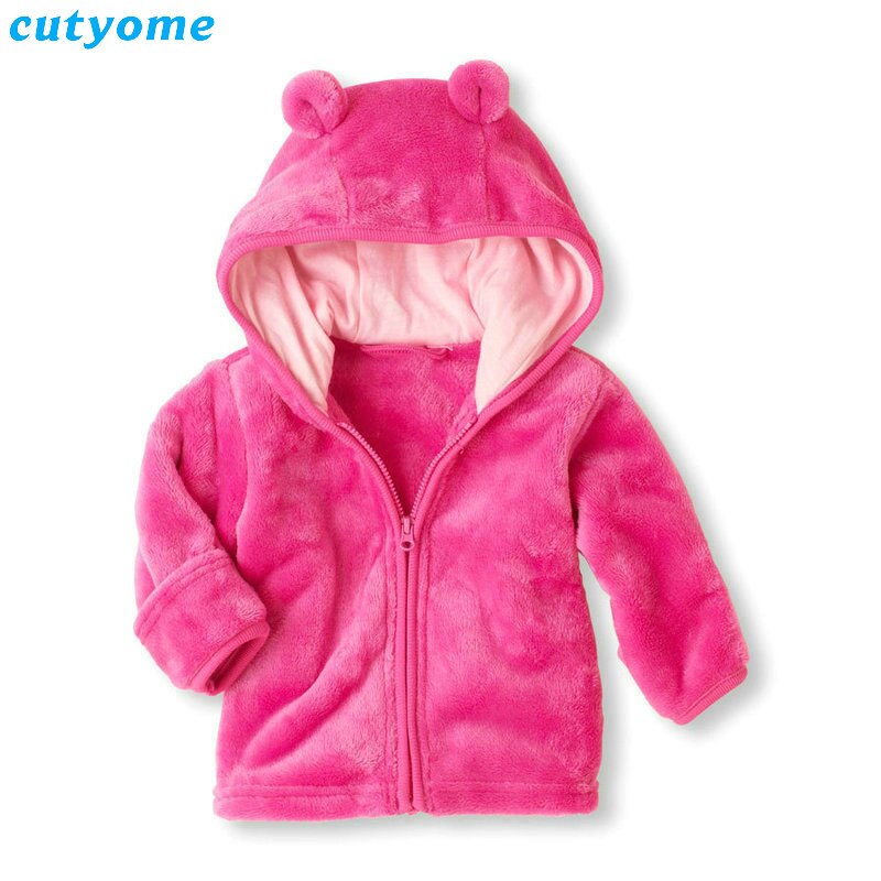 Herfst Pasgeboren Baby Meisje Bont Jassen Jassen Voor Jongens Meisjes Hooded Dikke Baby Bovenkleding Kleding Kids Jongens Winter Kleding