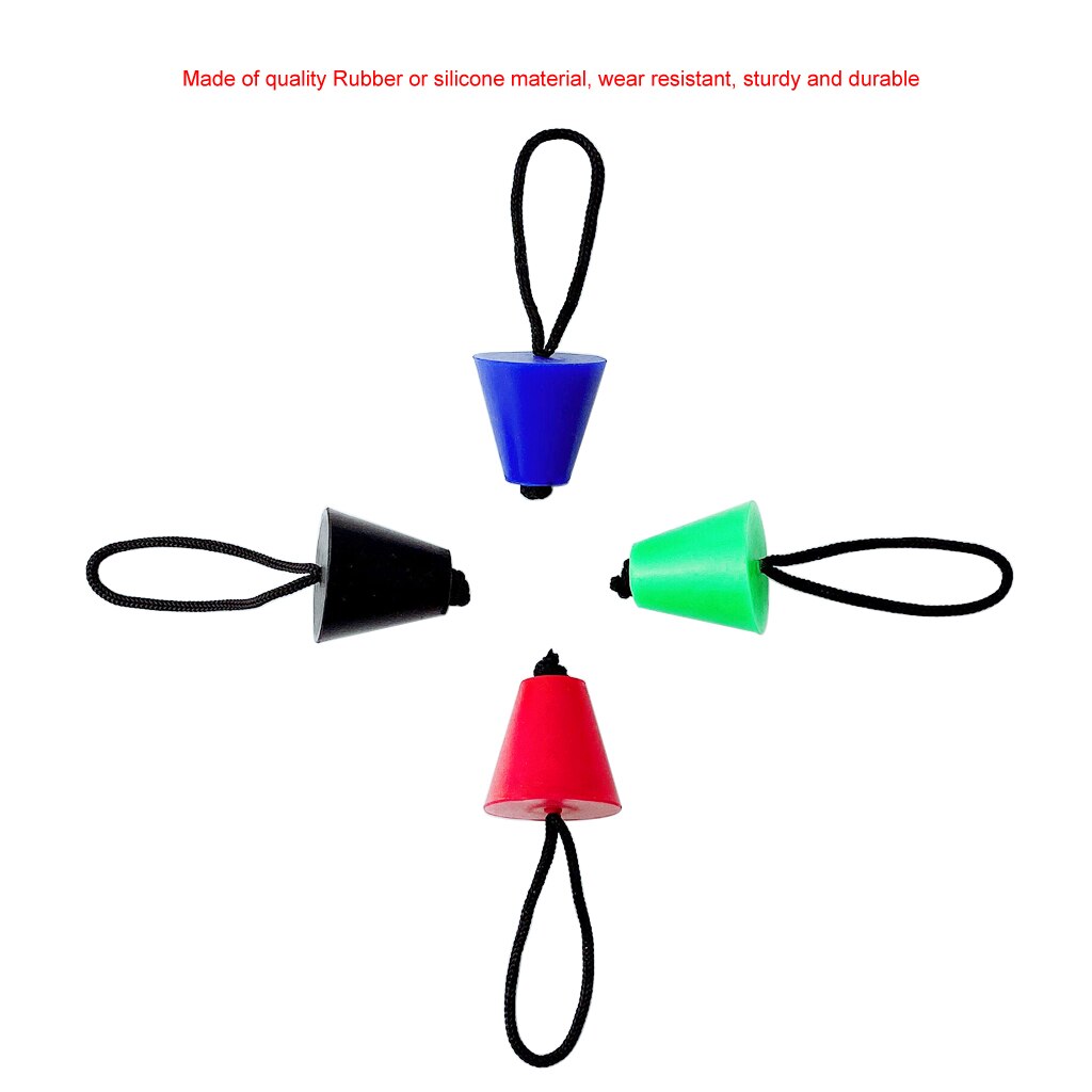 6X Universal Scupper Plug Stopper Bung Drain Holes Accessories Dinghy Kayak Inflatable Boat Canoe Rowing Marine Boat Cord Rope