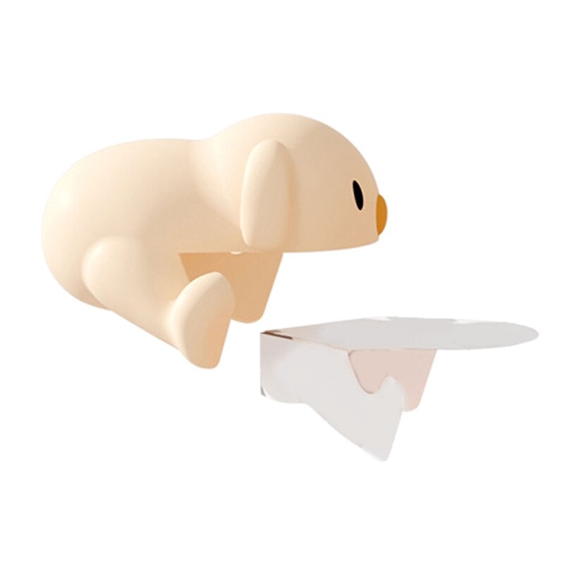 Cartoon Dier Hond Tafel Hoek Protector Bumper Meubels Edge Protector Baby Veiligheid Siliconen Bescherming Voor Tafel Bureau: Apricot