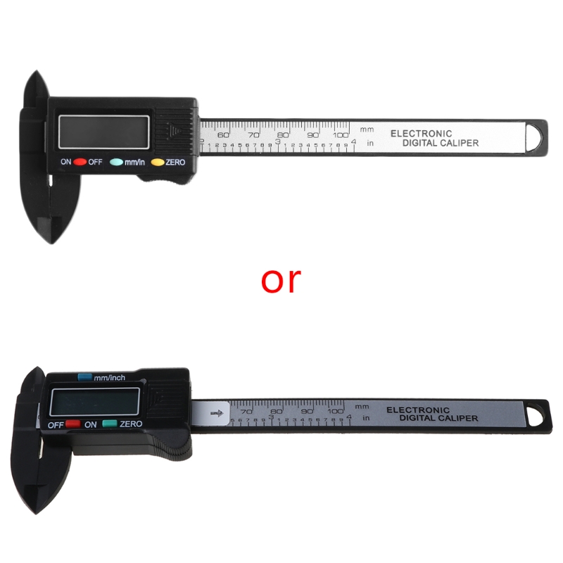 LCD Electronic Digital Vernier Caliper Gauge 100mm 4 inch Measure Micrometer