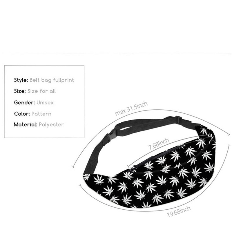 Sacs de ceinture imprimés à rayures avec motif banane, bande ajustable pour l'extérieur, Mini sac banane Portable