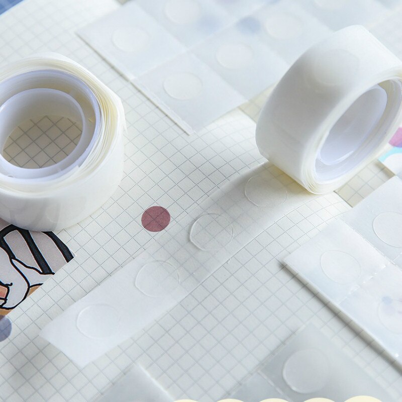Kdd Punt Lijm Washi Tape Diy Scrapbooking Dagboek Papier Stickers Roll Transparant Zelfklevend Papier Tape Briefpapier Sticker