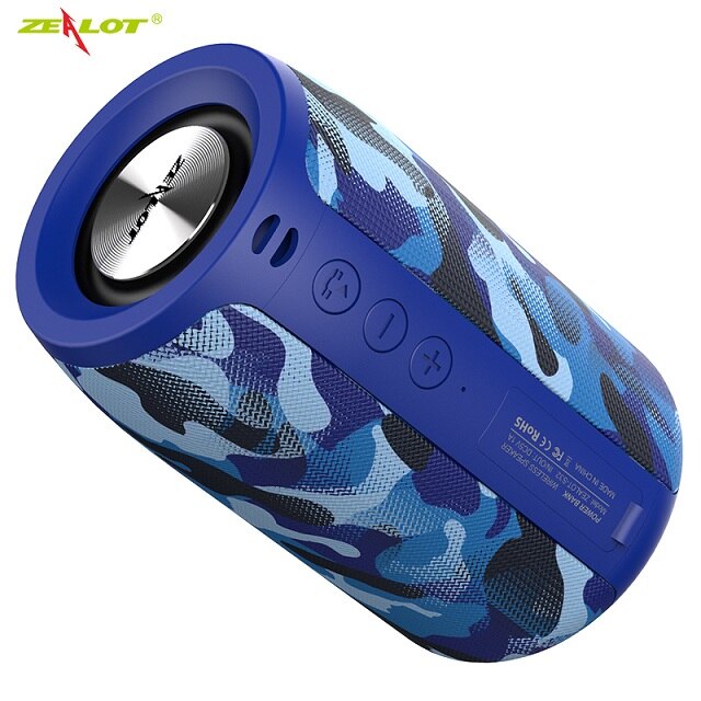 ZEALOT S51 For Bluetooth Wireless Computer Speakers Column Large Music Center Subwoofer Portable Outdoor Powerful Loud Speakers: S32 blue camouflage
