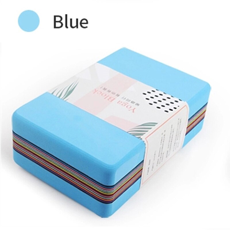 Yoga Block Set Blok EVA Foam Brick Sport Tools Alo Pillow Cork Bloque Roller Pilates Equipment Gym Fitness Accessories Blocos: Air Blue