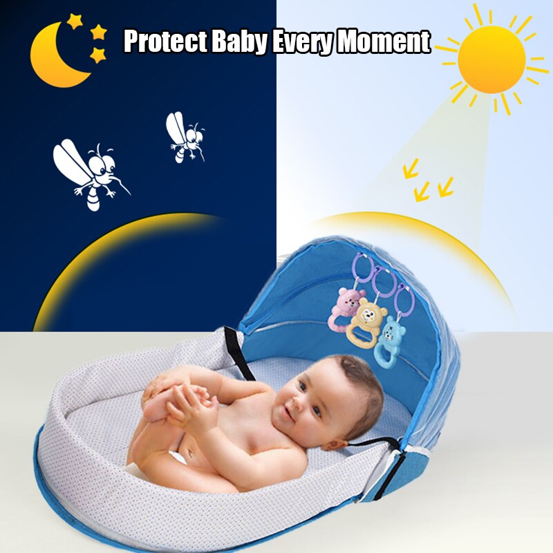Bærbar baby reden seng til drenge piger rejseseng spædbarn bomuld vugge krybbe baby bassinet nyfødt seng
