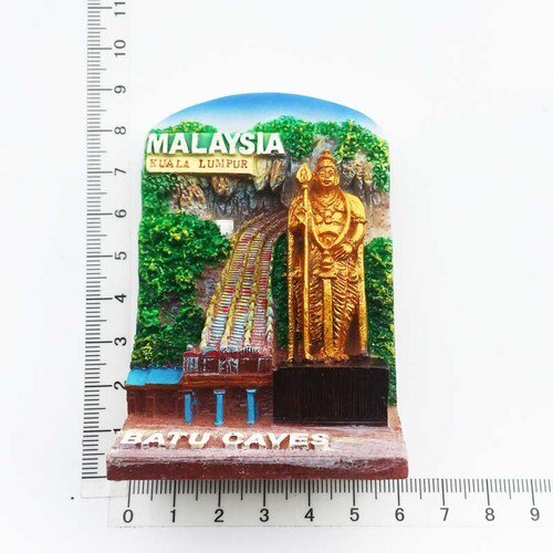 Fridge Magnets Souvenir Arcade Balu Cave Kuala Lumpur Malaysia Barne Ali Ocamborio Beach Brazil Magnetic Refrigerator Stickers: Batu
