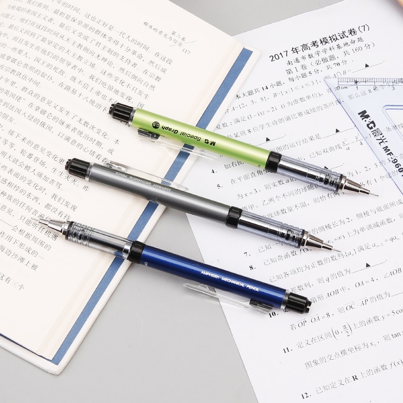 M&G AMPH5301 Low Center of Gravity Mechanical Pencil 0.5MM Metal Art Drawing Comics Pencil 1PCS