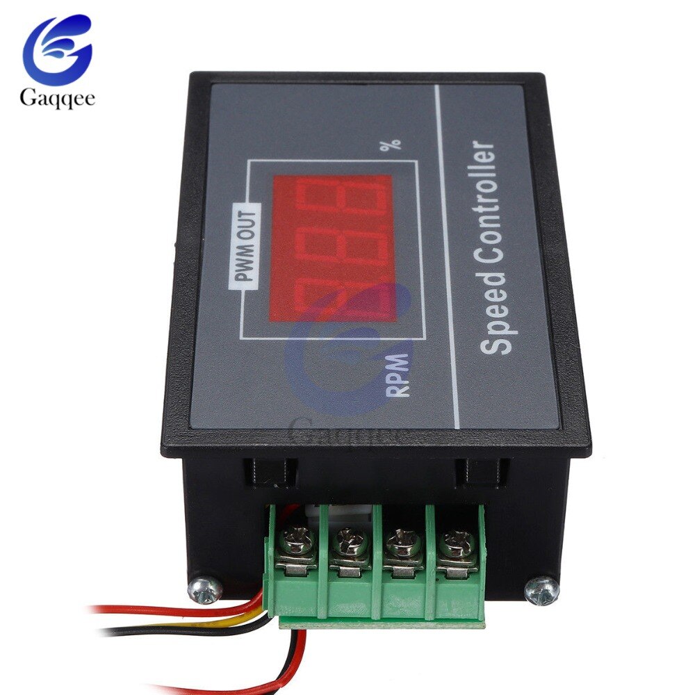 30A DC 6V-60V 12V 24V 48V 48V PWM controlador de velocidad del Motor pantalla LED Digital 0 ~ 100% ajustable 15KHZ con interruptor de potenciómetro