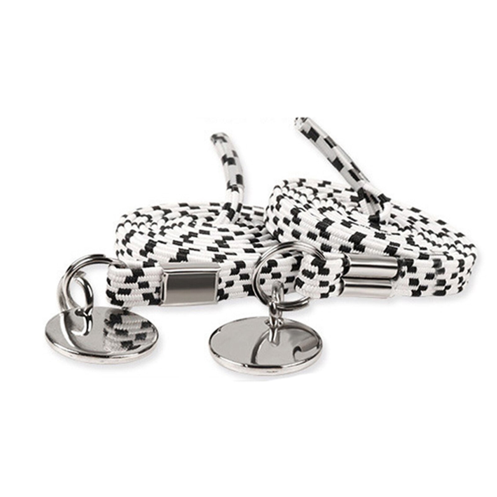 Elastic One Hand No-tie Shoe Laces Shoe Laces for Adults and Kids Many Colors TC21: white black