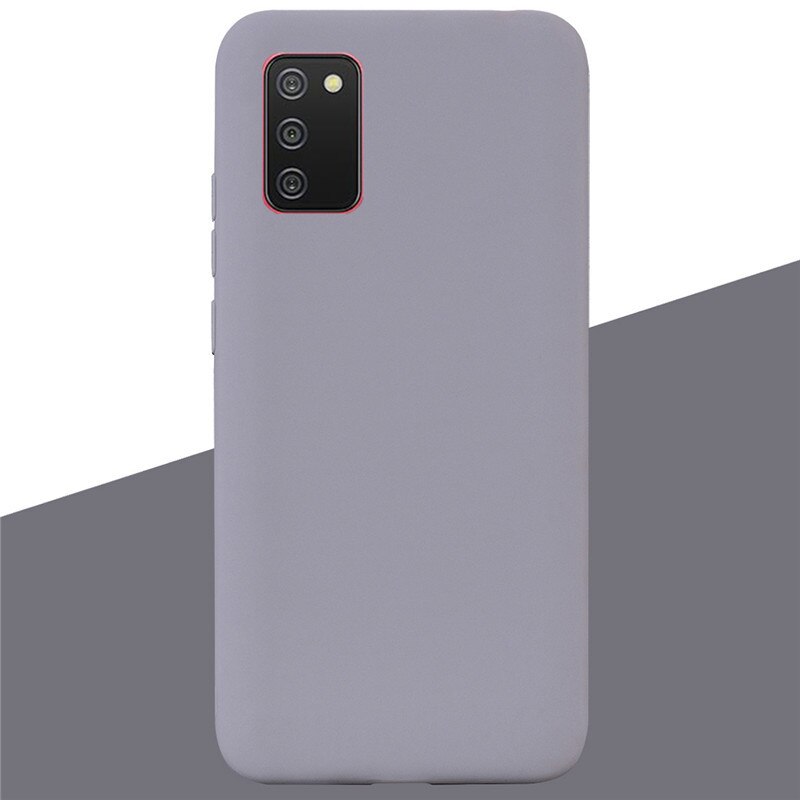 Weiche Silikon Fall Für Samsung A02S Fall A025F Weiche TPU Abdeckung Zurück Fall Für Samsung Galaxy A02S SM-A025F EINE 02S Telefon Fällen Coque: 7 Gray