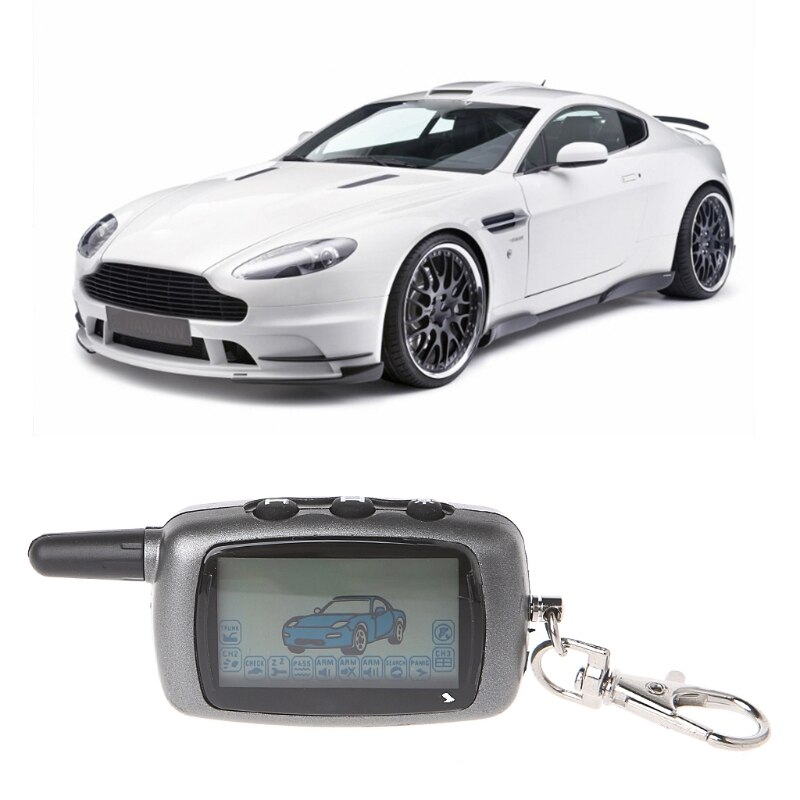 LCD Remote Controller Keychain 2-Way Car Alarm For StarLine A6 Keychain alarm