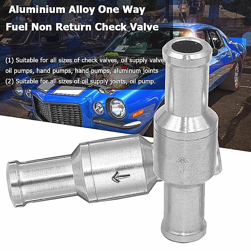 1PC 6/8/10/12MM Aluminium Check Valve Brake Servo Booster No Return Inline One Way Valve Non Return Valve Vacuum Hose