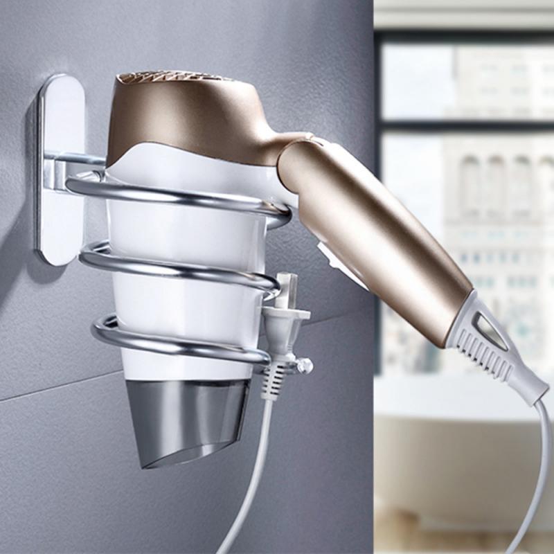 Étagère murale en spirale pour salle de bain, organisateur, support pour sèche-cheveux, étagère de douche, accessoires de salle de bain