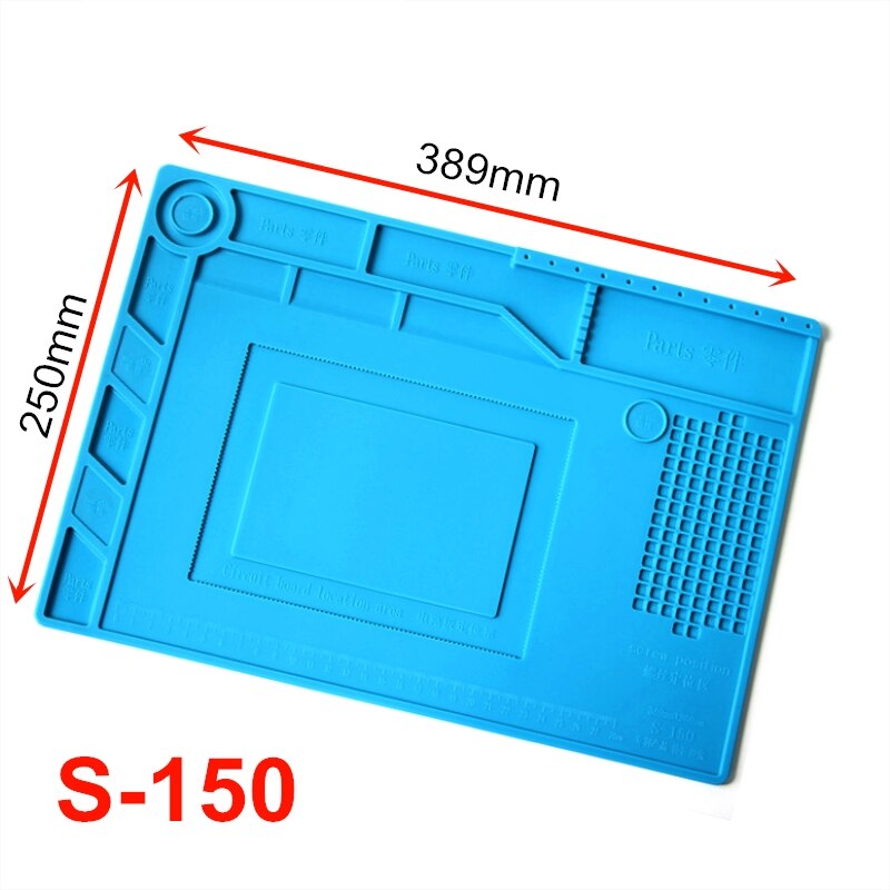 Wärmedämmung Arbeits matt Wärme-Besteändig S160 S170 S130 S140 Silikon Lözehn Reparatur Bahnhof Isolierung Pad Isolator Pad