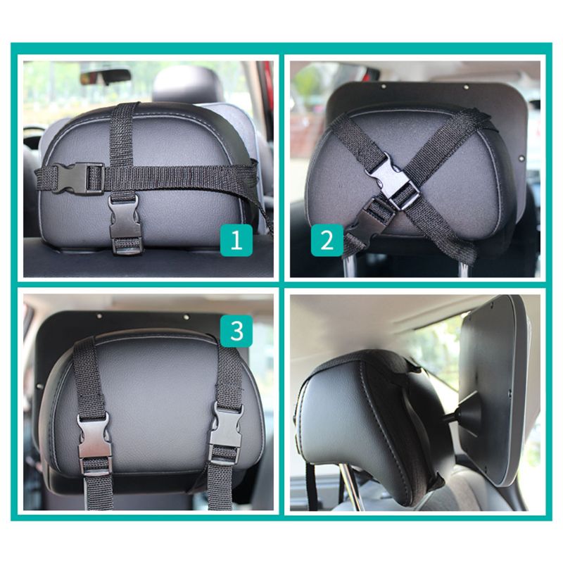Espejo retrovisor ajustable para coche de bebé, espejos retrovisores para asiento de niño, reposacabezas, Monitor de seguridad para niños