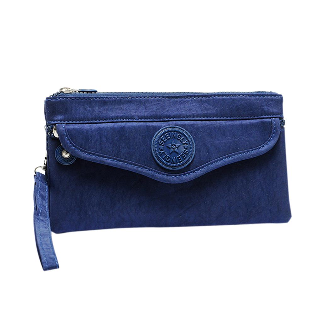 Bolso de mano Simple Retro PinShang, bolso de mano para mujer, , gran capacidad, cremallera del bolso, sobre, paquete, bolsas para mujer ZK40: Navy blue