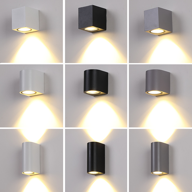 Led Outdoor Wandlamp 5W 10W GU10 Up En Down Lichtgevende Wandlamp Waterdichte Tuin Exterieur Villa Binnenplaats veranda Sconces Licht