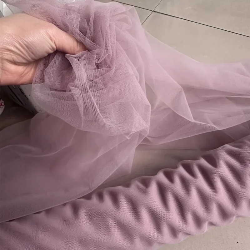 Versatile Soft Tulle Fabrics in Sage Green Blue Yellow for Wedding Decor Curtains Clothing Chair Backs and Encrypted Veils: green