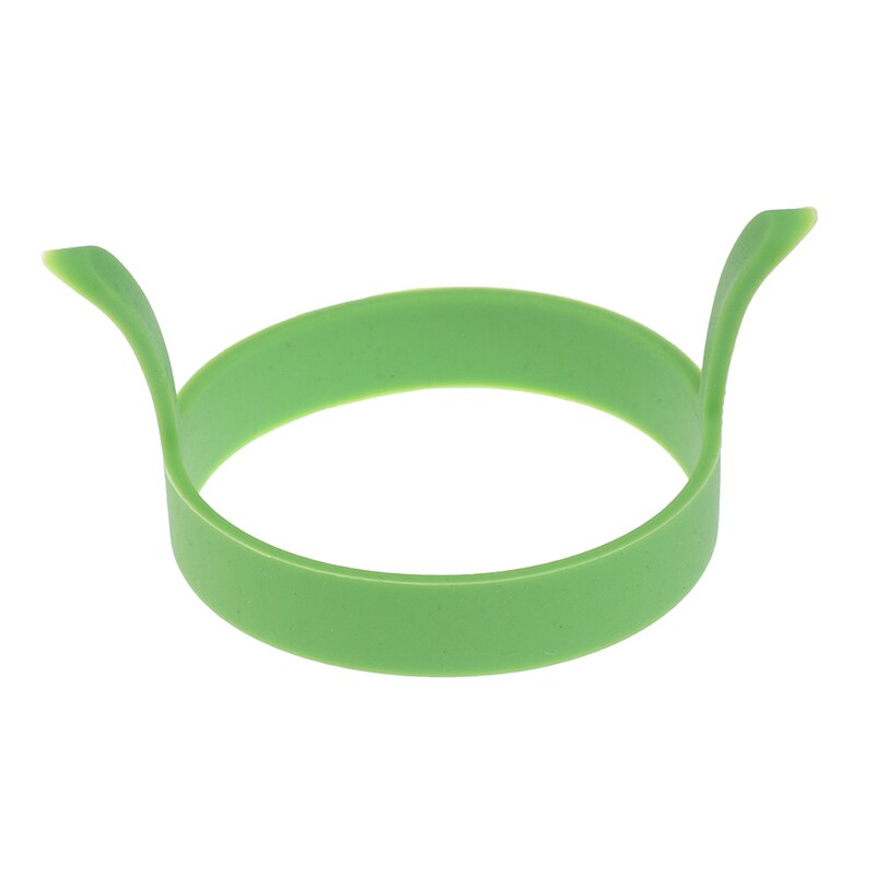 1 stk frokostomelett stekte eggformer matkvalitets silikon eggering pannekake matlaging gjør-det-selv-verktøy gadgets: Grønn