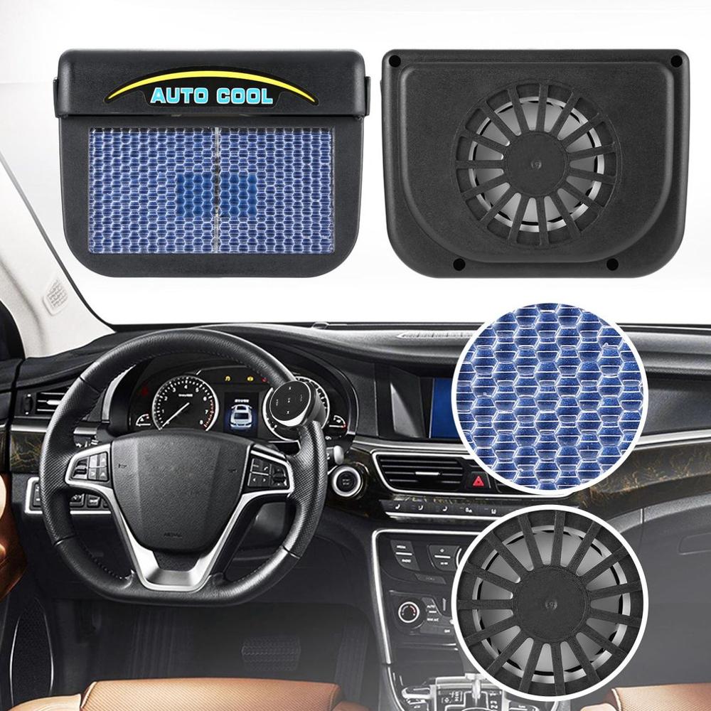 Solar Power Car Auto Air Vent Cool Cooler Ventilatie Systeem Radiator Ventilator Warmte Ventilator Auto Ventilator Met rubber