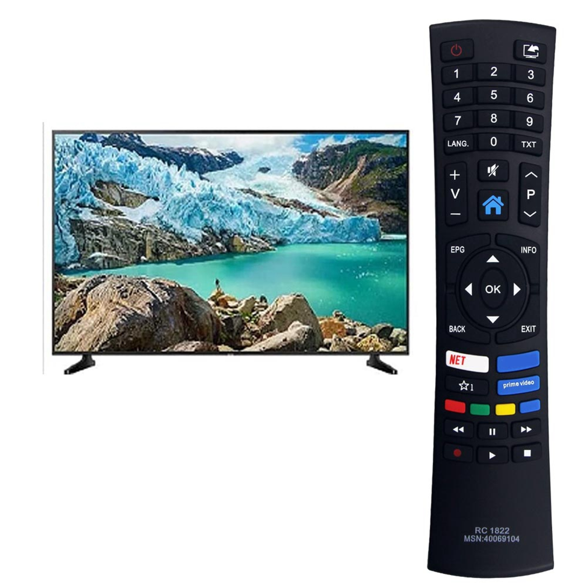 RC1822 Replace Remote Control for Medion Bush TV Remote Control