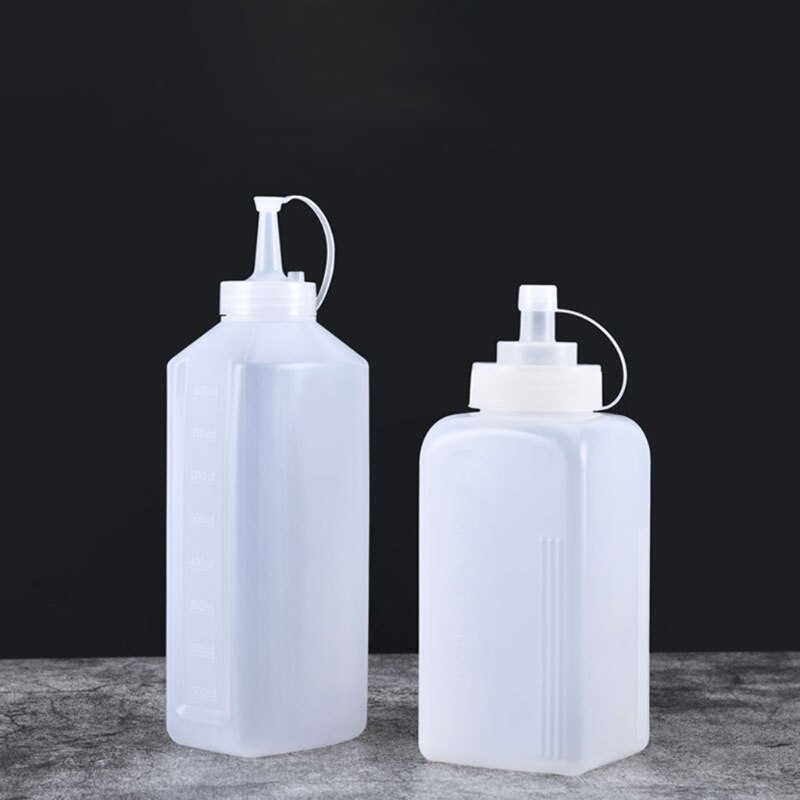800ml Squeeze Bottle Jam Tomato Salad Sauce Dispenser Condiment Dressing Ketchup N7MD