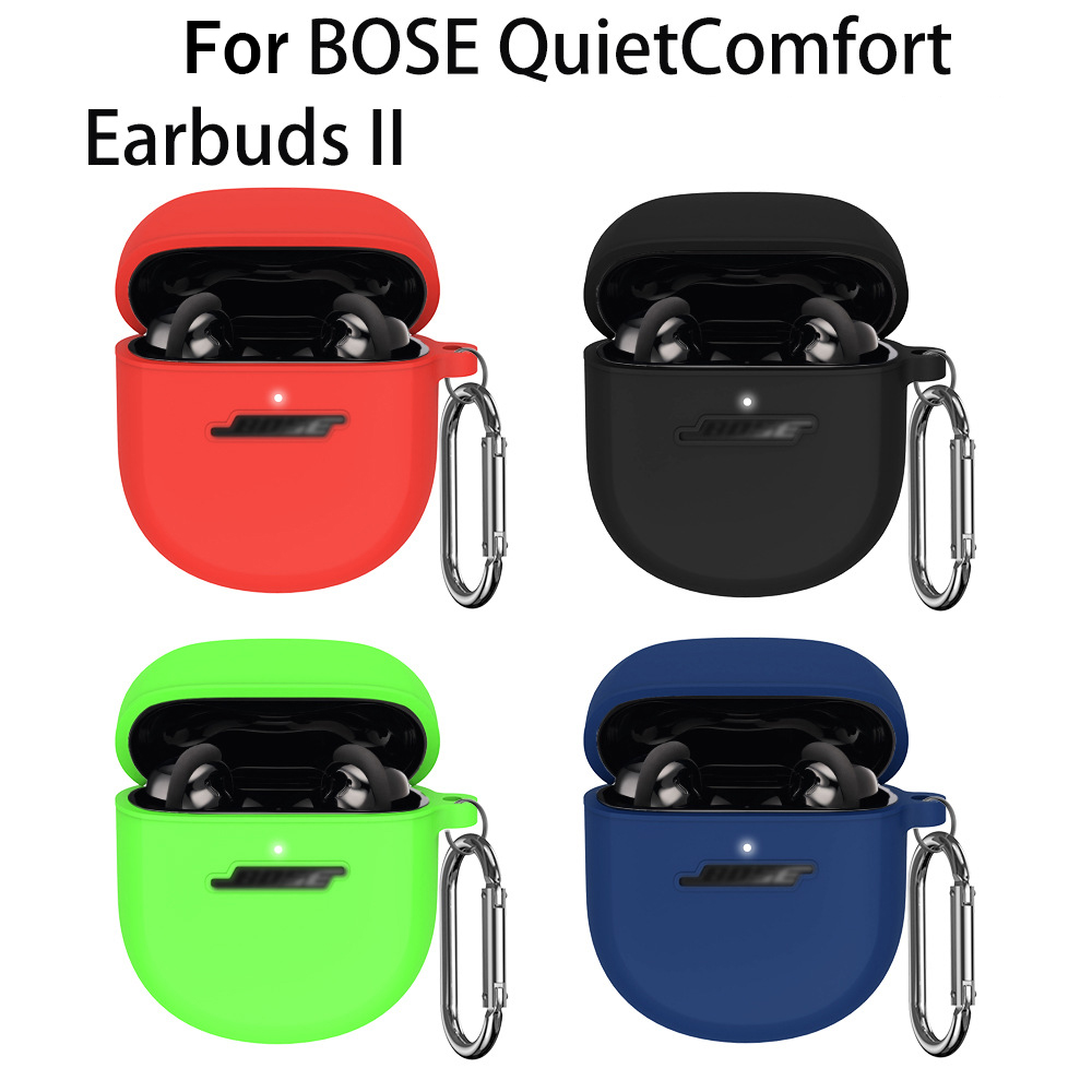 Silikonowe etui robić słuchawek Bose QuietComfort Earbuds II Bluetooth etui na słuchawki Pokrowiec ochronny na słuchawki BOSE QC Earbuds 2