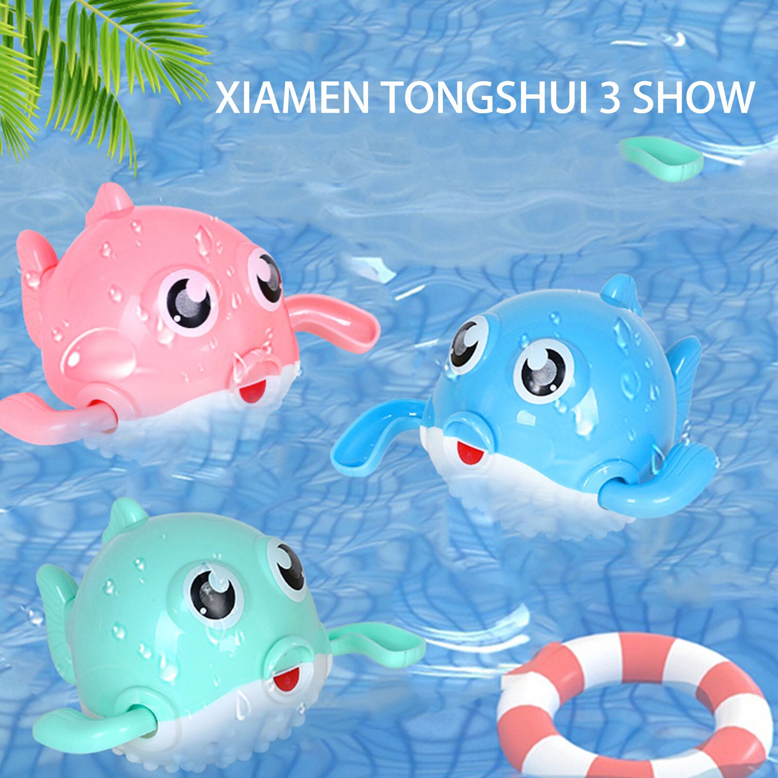 Baby Bathing Swimming Bath Pool Toys Cute Cartoon Dolphin WindUp Bath Toys Early Education Plzzle Bathing Clockwork Toys