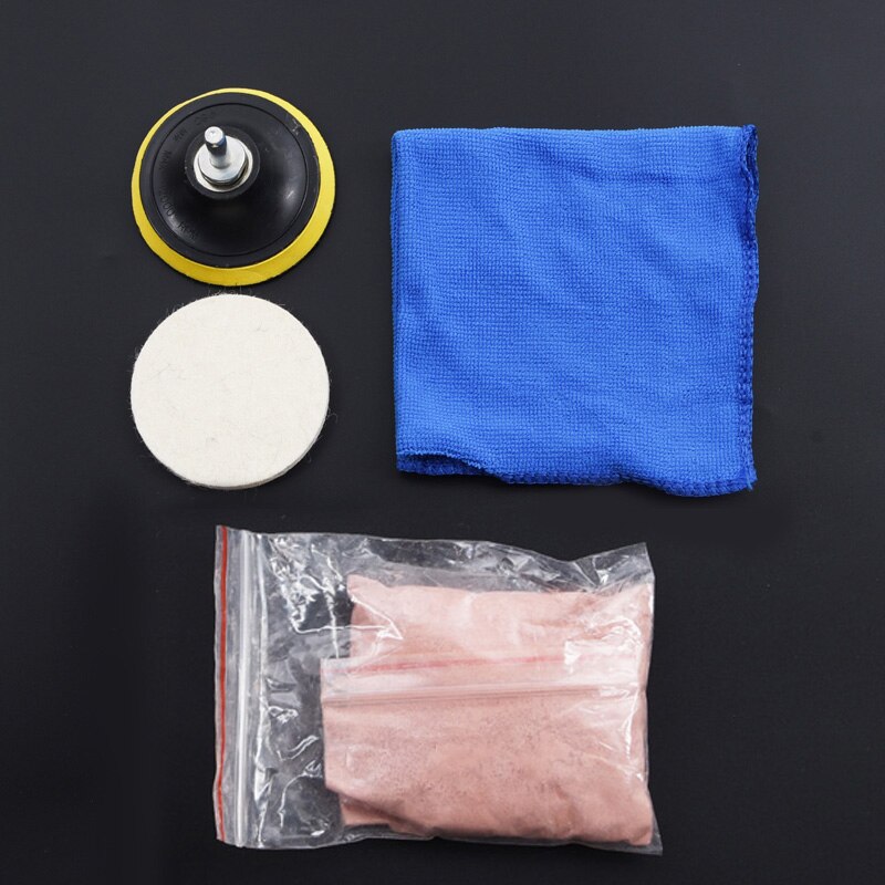 1 Set Universal Car Windscreen Repair Windows Scratch Remover Glass Polishing