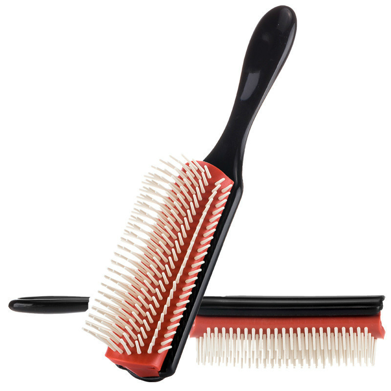 Brosse démêlante pour Salon de coiffure, 1 pièce, pour cheveux doux et bouclés, peigne pour femmes