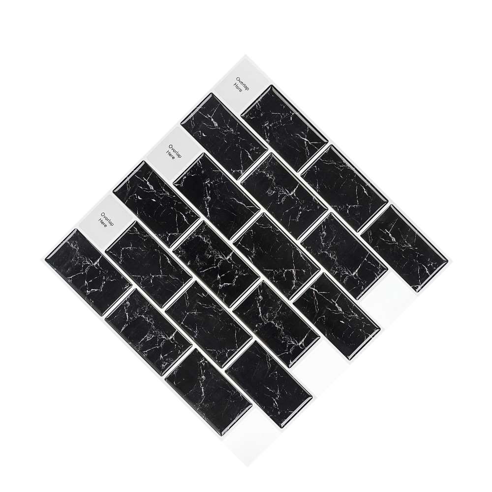 3D Wall Sticker Self Adhesive Tile Brick Sticker Kitchen Bathroom Decor Waterproof Backsplash Gate Fireplace Decors