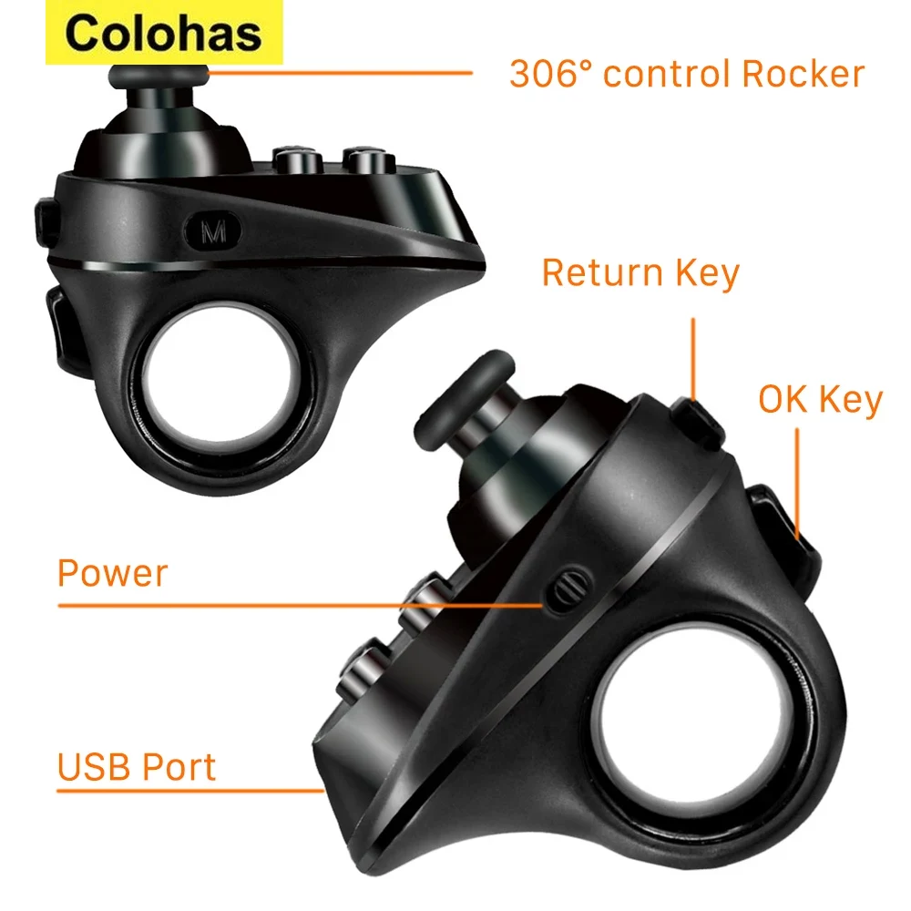 Bluetooth-kompatibel Gaming Finger Maus Spiel Controller Griff Adapter Gaming Mäuse Gamer Seiten Funktion Unterstützung Android iOS